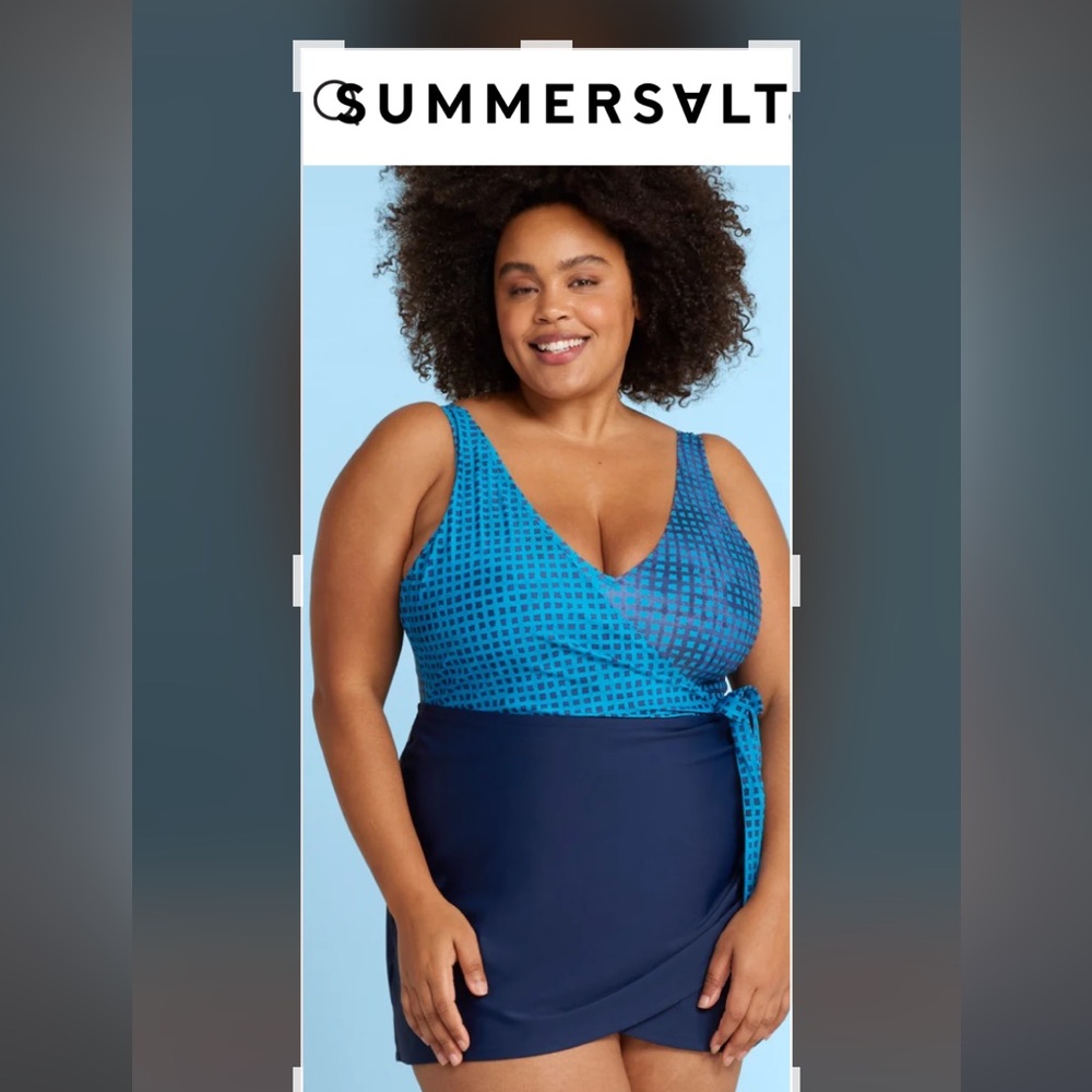 Summersalt ruched swim skirt